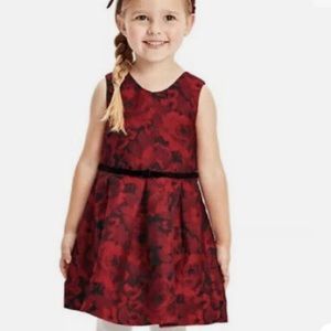 - Beautiful red and black dress. 18-24 months